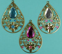 Flower Teardrop Decorated